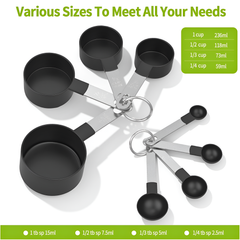Measuring Cups and Spoons Set, Kitchen Baking Tools, Cake Making Accessories