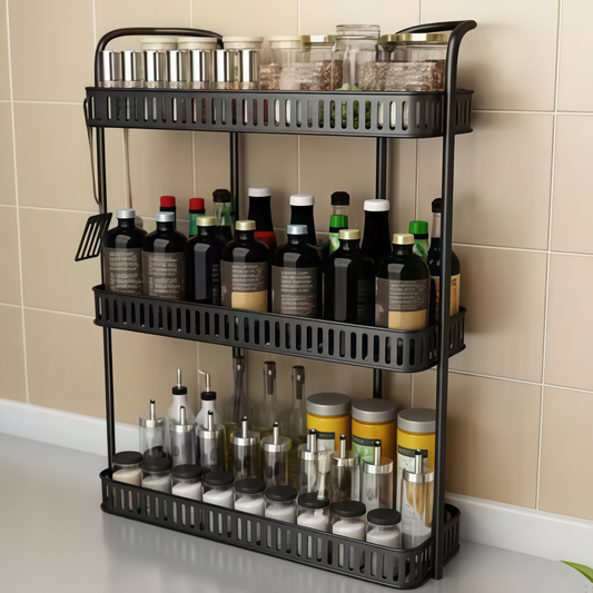 Kitchen Countertop 3 Layer Metal Storage Rack