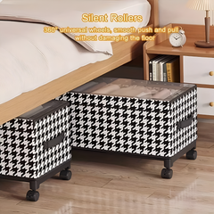 Under Bed Storage Box with Wheels and Lid for Home Organization Use