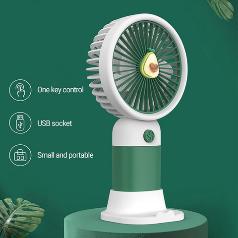 Rechargeable Handheld Super Wind Small Fan with Stand - Random Color ...
