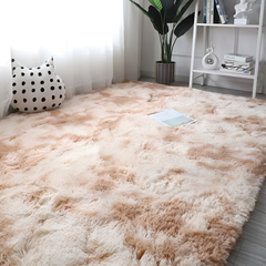 Ultra Soft Fluffy Indoor Rug Plush Carpet for Bedroom and Living Room 160 × 230 cm Brown