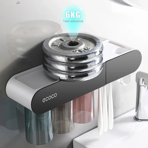 Ecoco Wall Mounted Magnetic Adsorption Toothpaste Squeezer Toothbrush ...