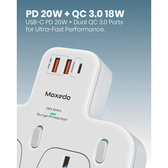 Moxedo Multi Plug Power Extension Adapter