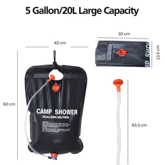 5 Gallon / 20 Liter Portable Camping Shower Bag