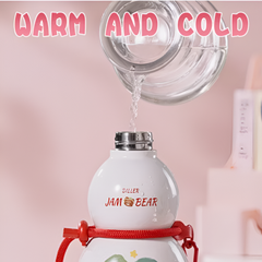 Diller 580ML Cherry Gourd Insulated Stainless Steel Water Bottle for Kids
