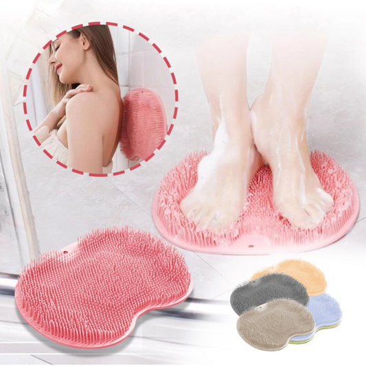 Silicone Non-slip Foot & Back Scrubber Shower Massage Mat