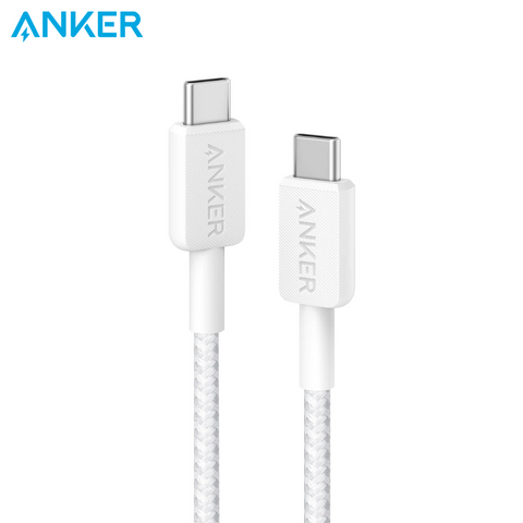 كابل USB-C إلى USB-C مضفر من النايلون Anker 322