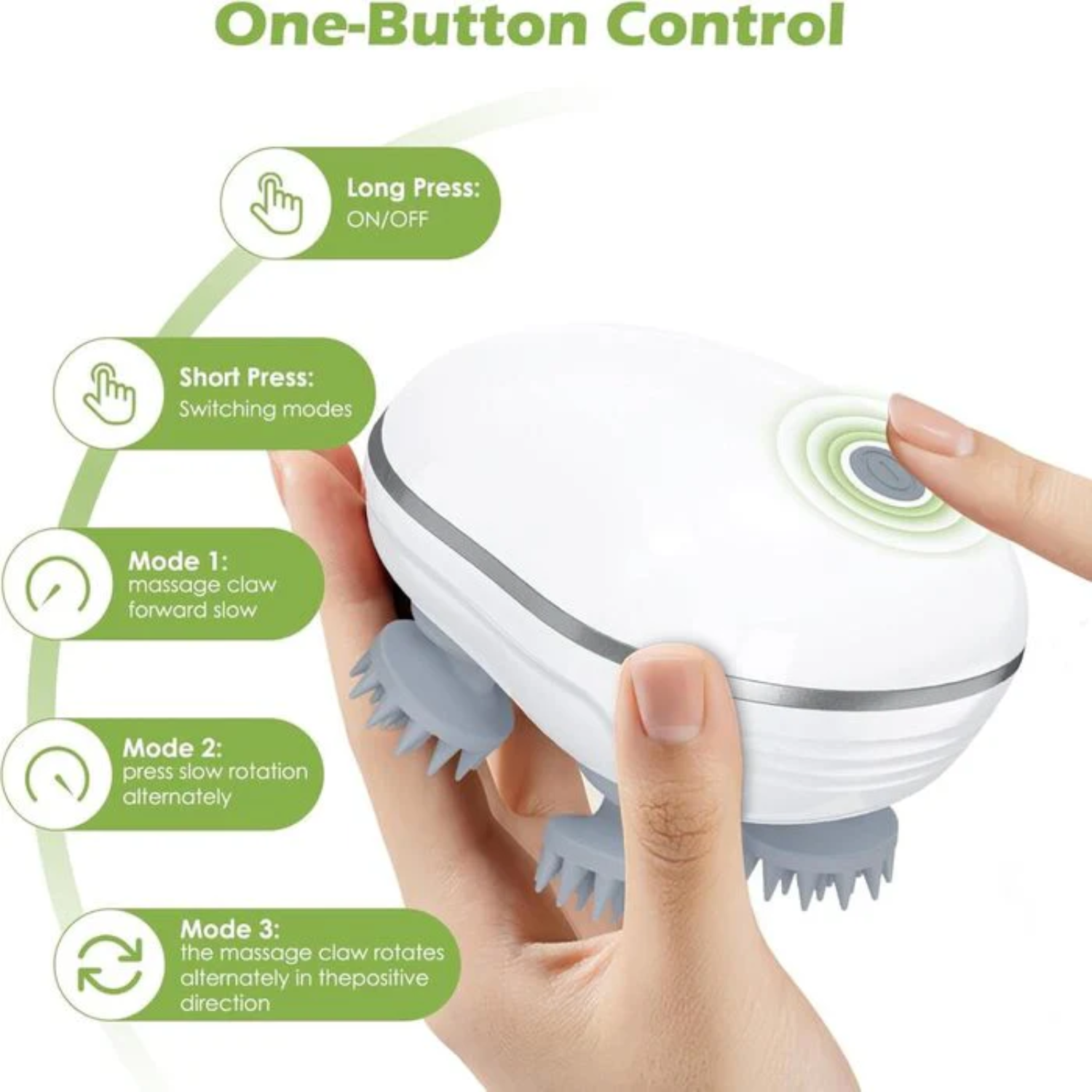 Rechargeable Smart Head and Scalp Massager