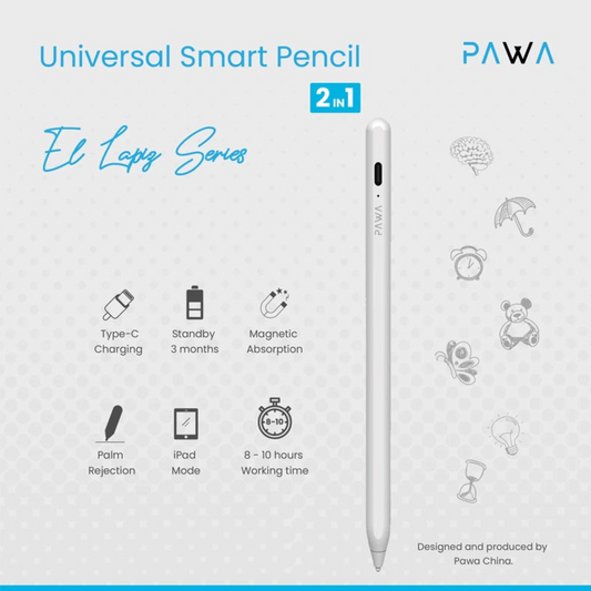 Pawa El Lapiz 2 IN 1 Universal Smart Pencil / Palm Rejection / Universal Stylus Pen