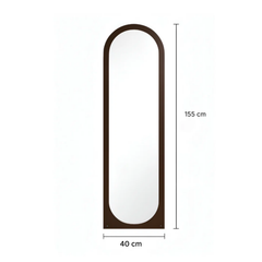 Vertical Standing Mirror with Wooden Frame 40 x 155 cm