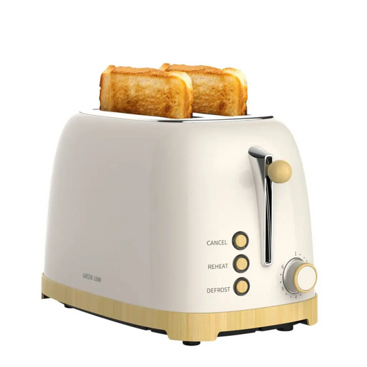 Green Lion Classic Bread Toaster - 6 Level Browning, Defrost and Reheat