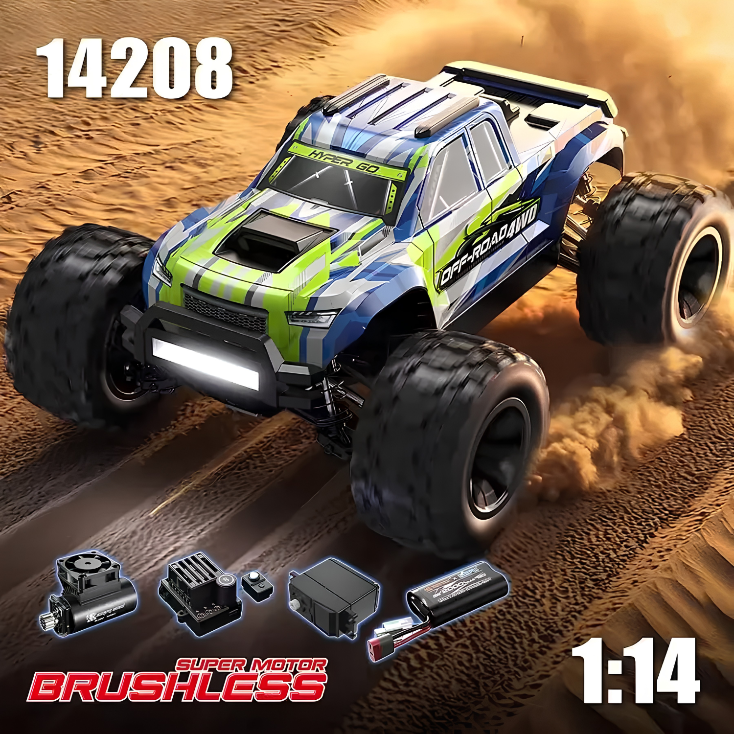 MJX HYPER GO 1:14 Radio Control 4WD High Speed Off Road Truck
