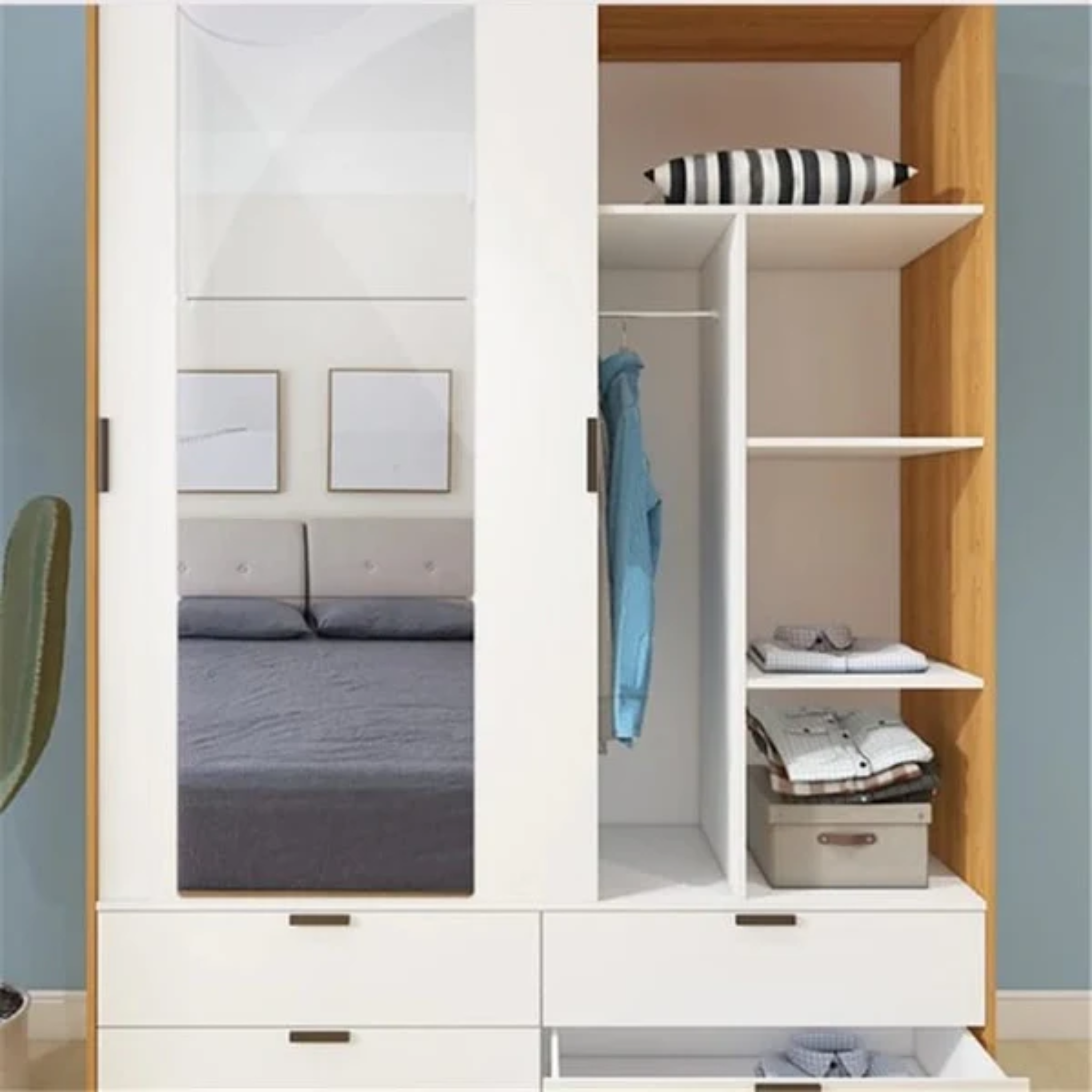 Acrylic Glass Wall Mirror, HD Self Adhesive DIY Mirror