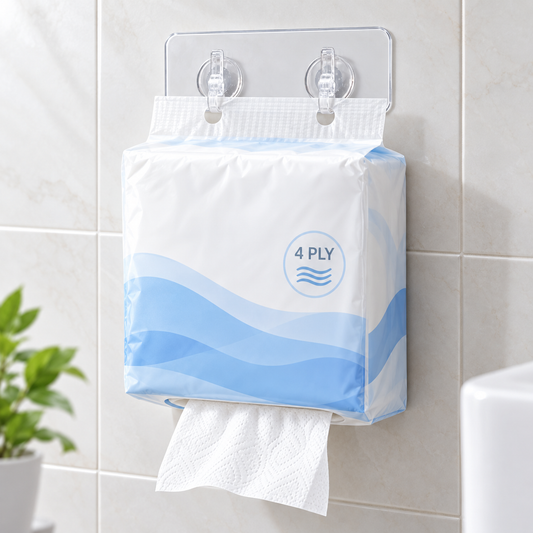 Double Hooks Self Adhesive Wall Mounted Sticky Strip