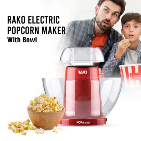 Rako POParazzi Electric Popcorn Maker Machine with Bowl
