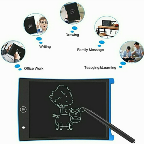 لوح كتابة LCD - لوحة رسم مع قلم للأطفال