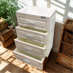 4 Drawers Plastic Storage Organizer Cabinet Shelf