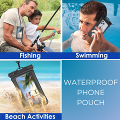 Underwater Mobile Bag with Lanyard, Waterproof Phone Pouch