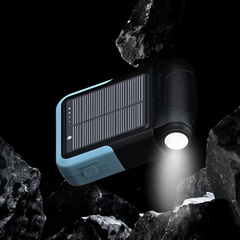 Powerology Sante 10000mAh Solar Power Bank with Detachable Flashlight