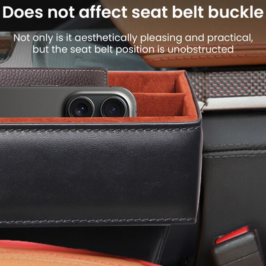 ZHUSE Car Seat Seam Storage Box with Cup Holder