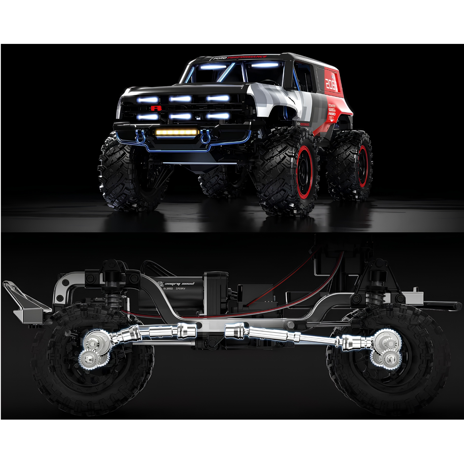MJX Hyper Go 1:12 Scale 4WD Ford Bronco R Licensed Brushless RC Truck