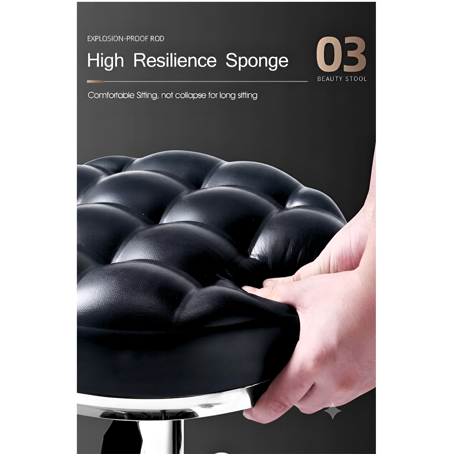 Adjustable Lifting Round Rotatable Chair