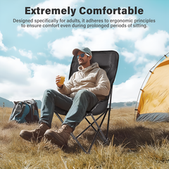 Oversize Outdoor Folding Camping Moon Chair