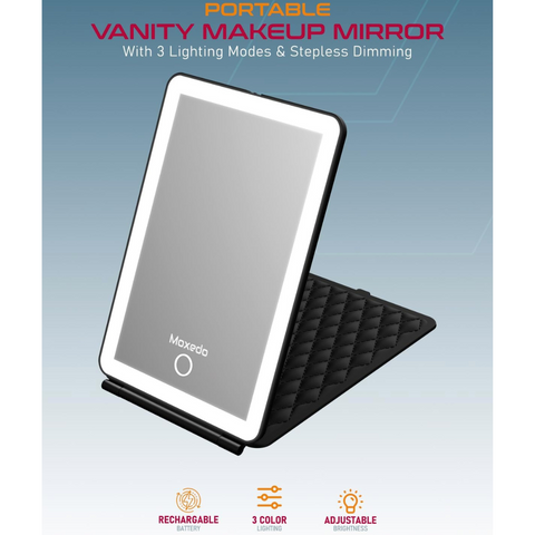 Moxedo Ultra Slim Vanity Makeup Mirror with 3 Lighting Modes