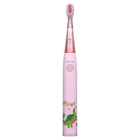 Green Lion Electric Toothbrush for Kids with 3 Function Modes