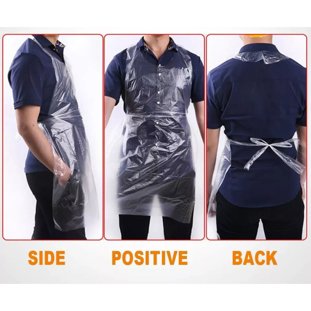 Buy Waterproof Disposable Plastic Aprons for Kitchen 50pcs/Pack – Qmax ...