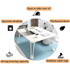 Simple Folding Laptop Table, Portable Study Desk for Bed, Sofa, Reading and Work