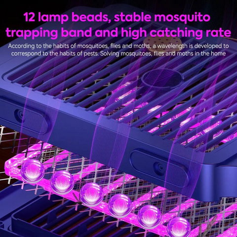 UV Mosquito Killer Lamp Electric Rechargeable Zapper Bug Fly Insect Trap Light