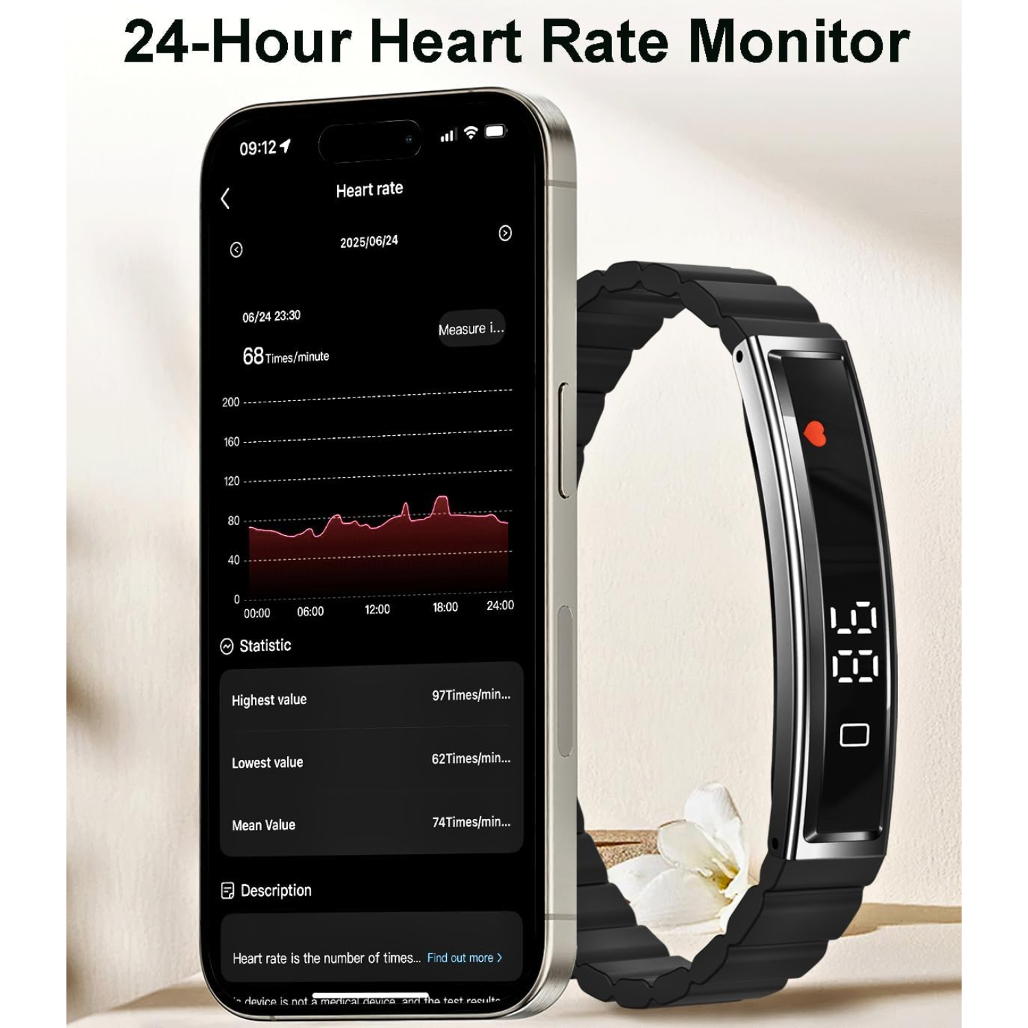 Smart Bracelet with iOS and Android App - WHOOP Alternative for Gifting