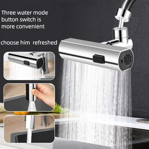 Multi-function Faucet Adapter, 3 Modes Washbasin Sink Shower Faucet