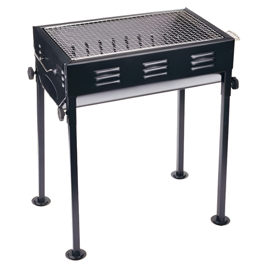 Folding Outdoor Barbecue BBQ Grill Stand (49 x 30 x 59 cm)