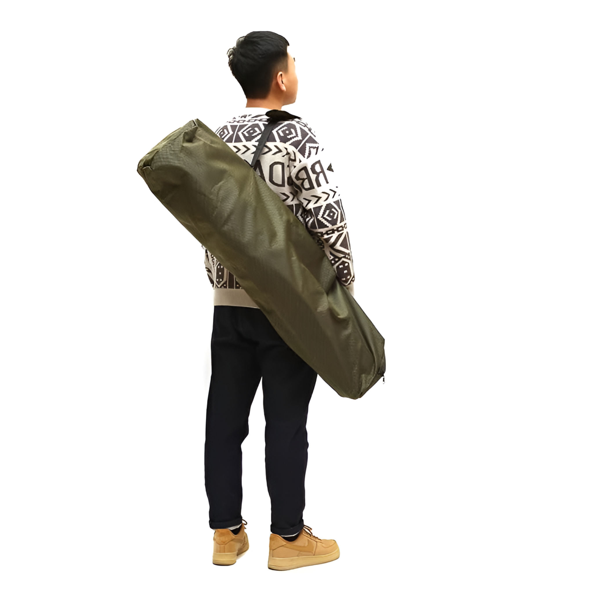 Foldable Camping Chair with Storage Pockets & Cup Holders (92x100CM)