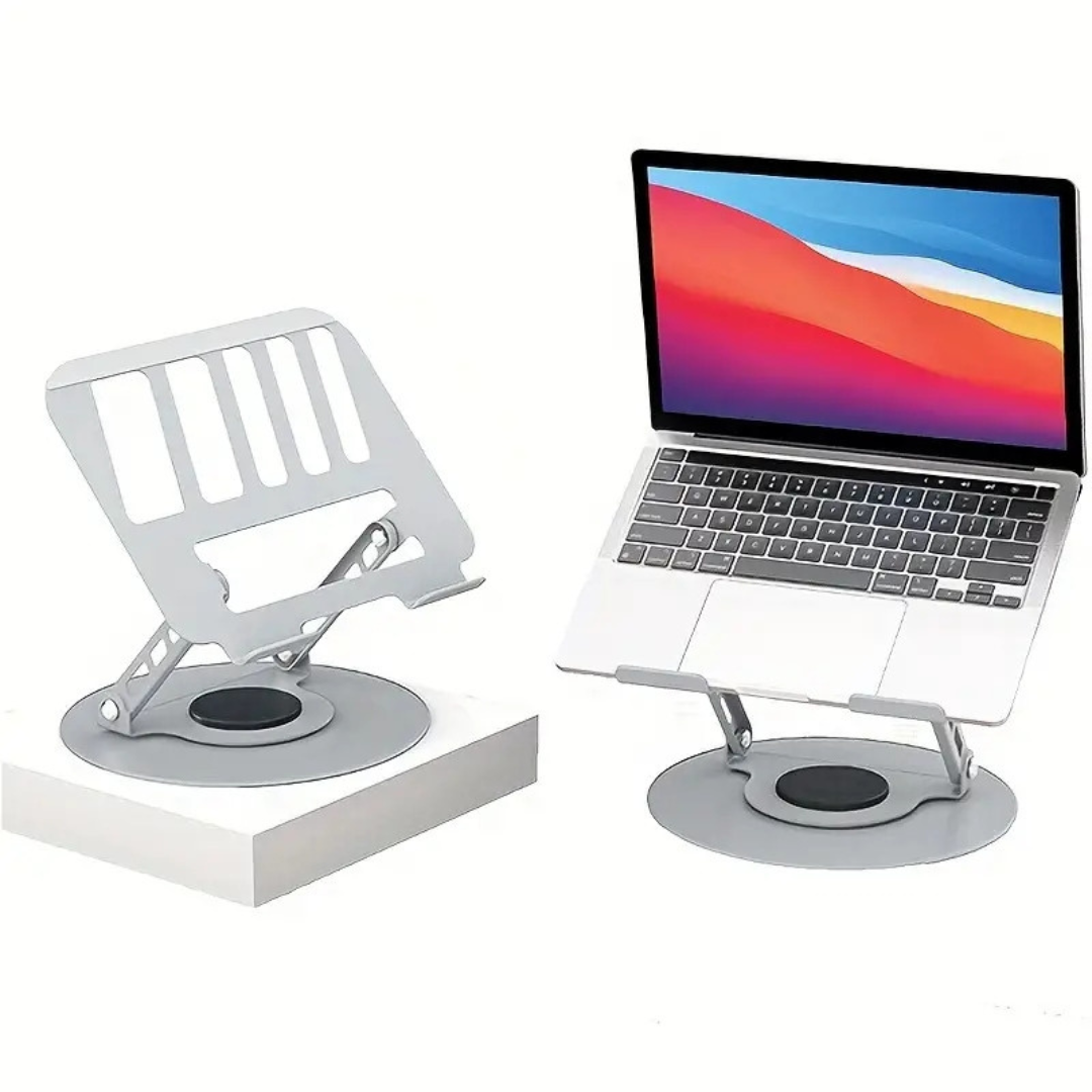 Revolving Computer Stands Heavy Duty Laptop Stand in Qatar - 360° Rotating Foldable and ...