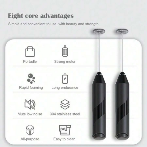 خلاط الحليب الكهربائي - خلاط القهوة الأوتوماتيكي المحمول باليد