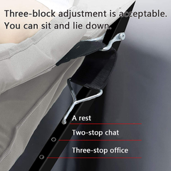 Lazy Lounge Chair Recliner Sofa, Cushioned Relaxing Chair with Side Pocket & Arm Rest