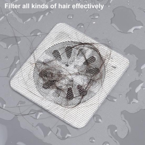 Floor Drain Filter Strainer, Adhesive Hair Debris Trap (5pcs/packet)