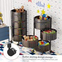 5 Tier Rotating Storage Organizer Rack for Kitchen