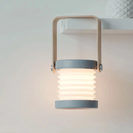 Retractable Bedside Night Lantern Lamp, USB Charging Hanging Folding Table Light with Eye Protection