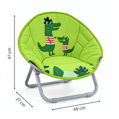 Kids Folding Animated Character Moon Chair for Indoor and Outdoor Use