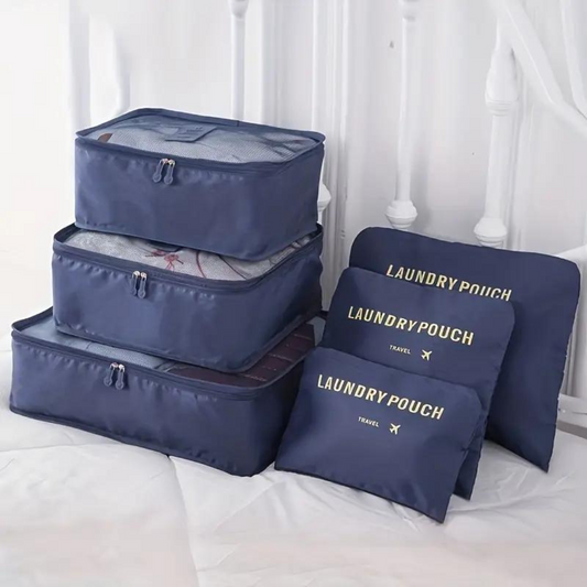 6 Pcs/Set Travel Packing Organizer Bags for Luggage Suitcase