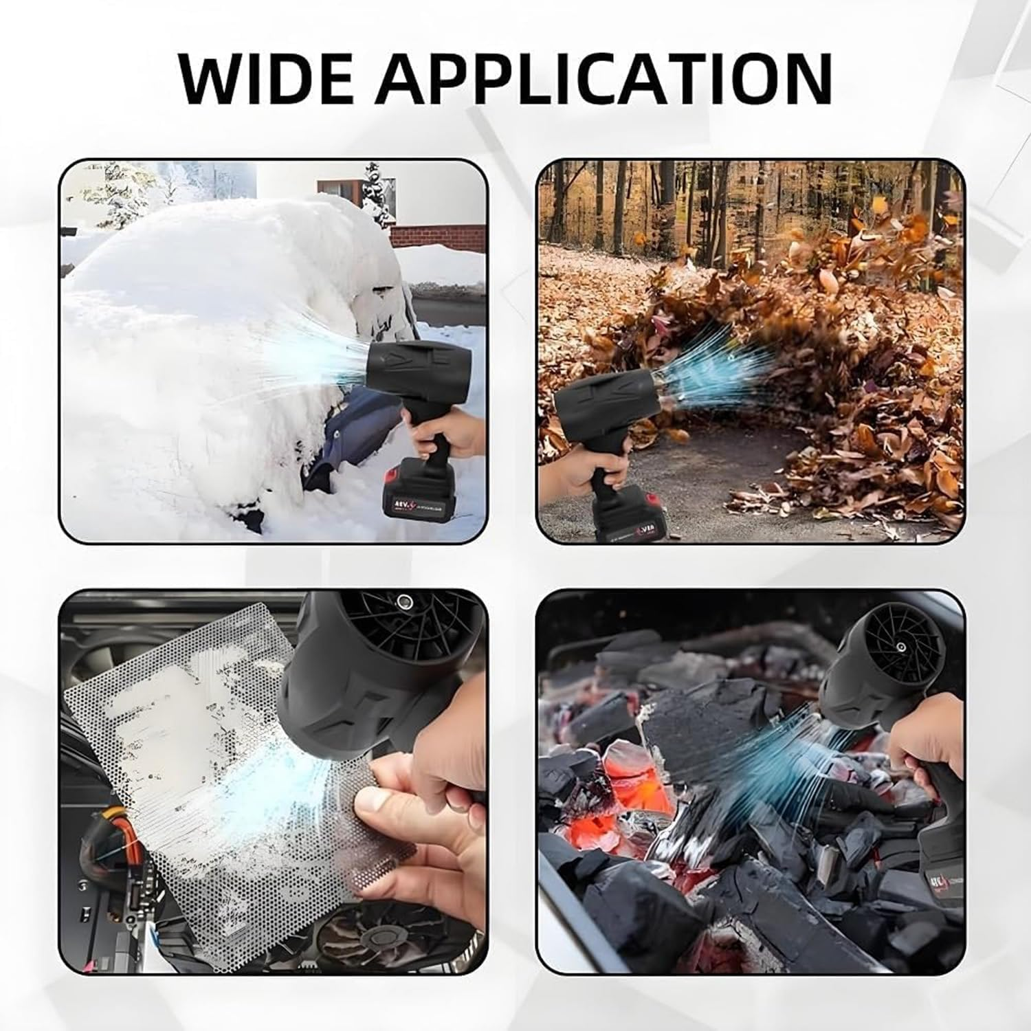 48Vh Wind Air Blower Violent Turbo Fan with Removable Li-ion Battery