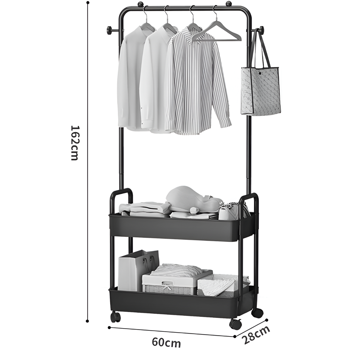 Modern Valet Stand Organizer – Keep Your Clothes and Essentials Ready.