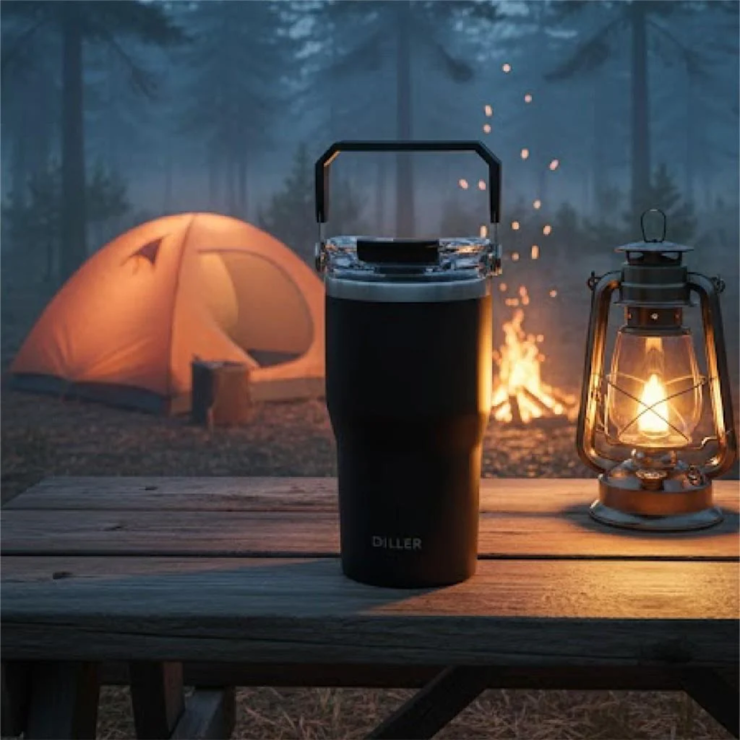 Diller Stainless Steel Thermos Water Bottle Tumbler