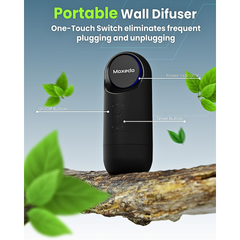 Moxedo Plug In Electric Fragrance Diffuser, Wall Plug Mounted Waterless Aroma Therapy Diffuser