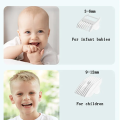 Rechargeable Baby Hair Trimmer, with 2 Auxiliary Combs and Accessories