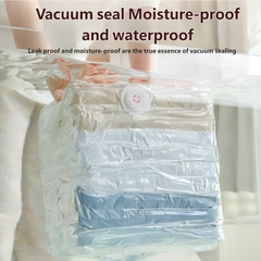 Three Dimensional Non Pumping Vacuum Bags for Clothes Compression Storage, Set of 5 Bags